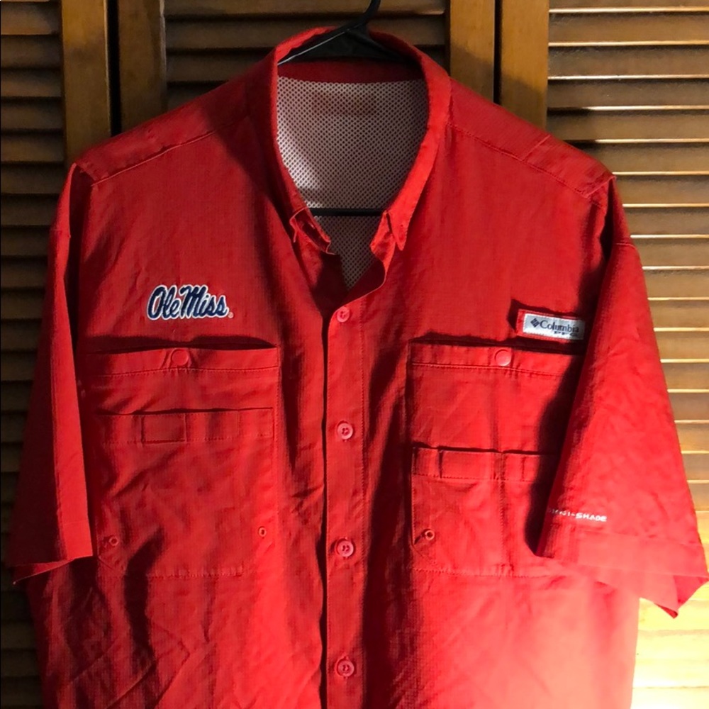 Ole Miss Columbia PFG SS Shirt